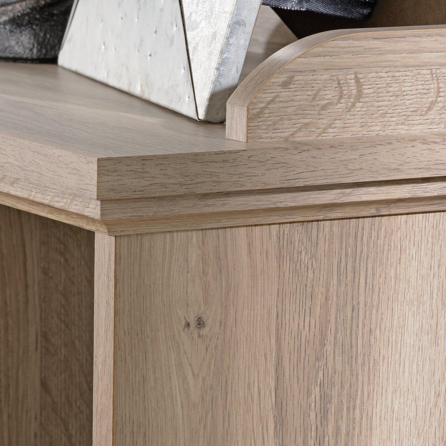 Barrister Lane 10-Cube Bookcase, Iron Oak Finish