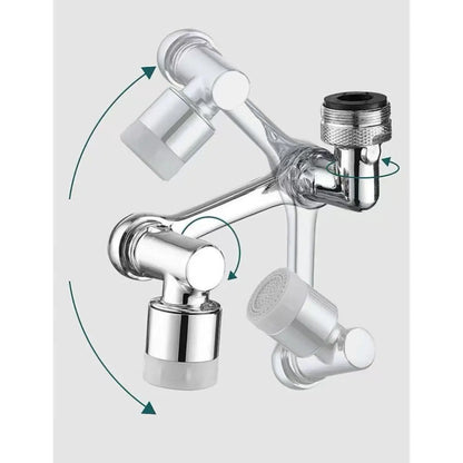 AquaTwist™ 1080° Rotating Faucet Sprayer – Universal Metal Tap Extender with Aerator Nozzle & 22/24mm Adaptor