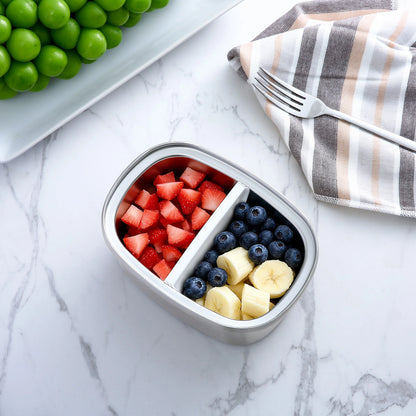 33 Oz Insulated 2-Piece Stainless Steel Lunch Box Food Storage Container with Lid