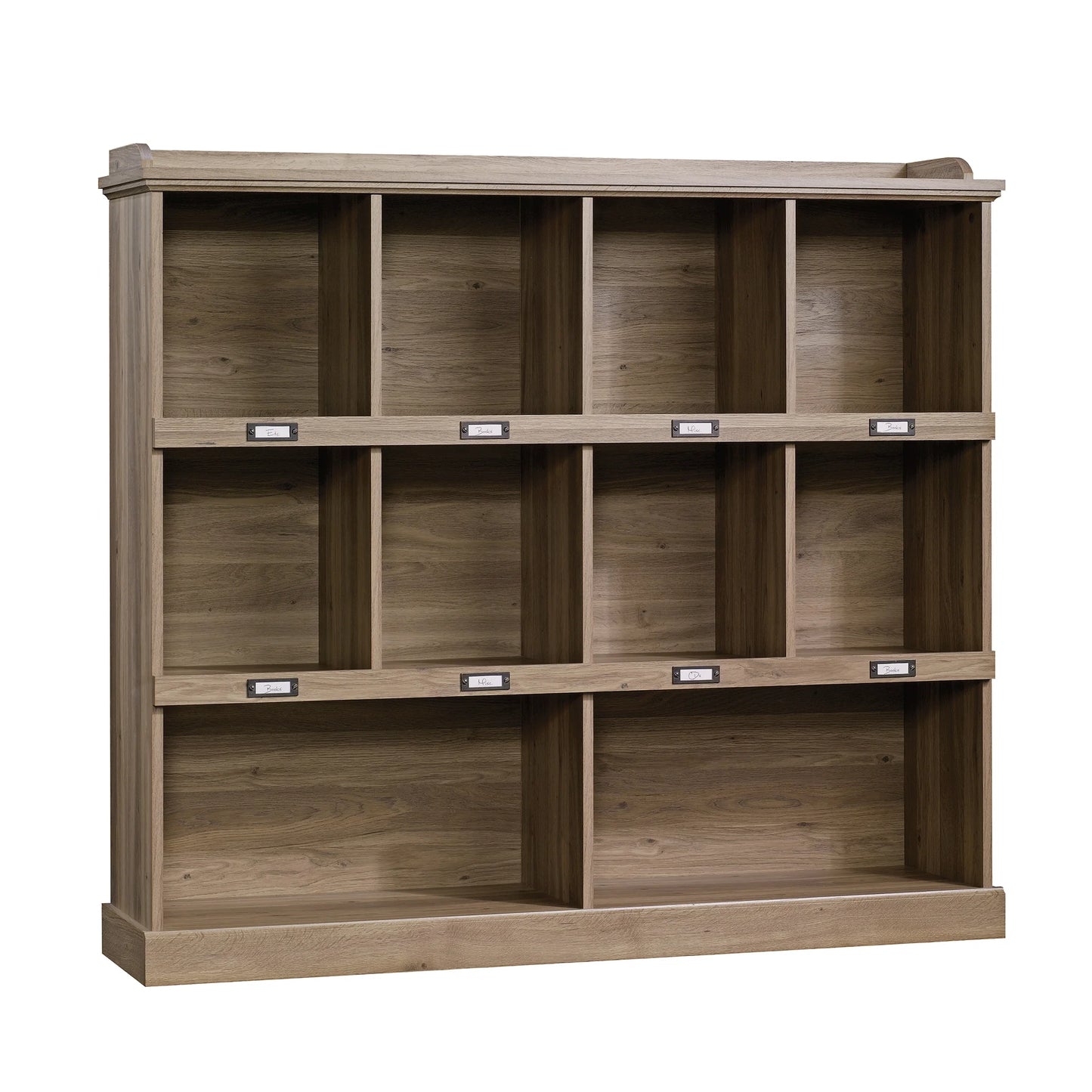 Barrister Lane 10-Cube Bookcase, Iron Oak Finish