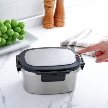 33 Oz Insulated 2-Piece Stainless Steel Lunch Box Food Storage Container with Lid