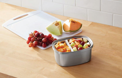 33 Oz Insulated 2-Piece Stainless Steel Lunch Box Food Storage Container with Lid