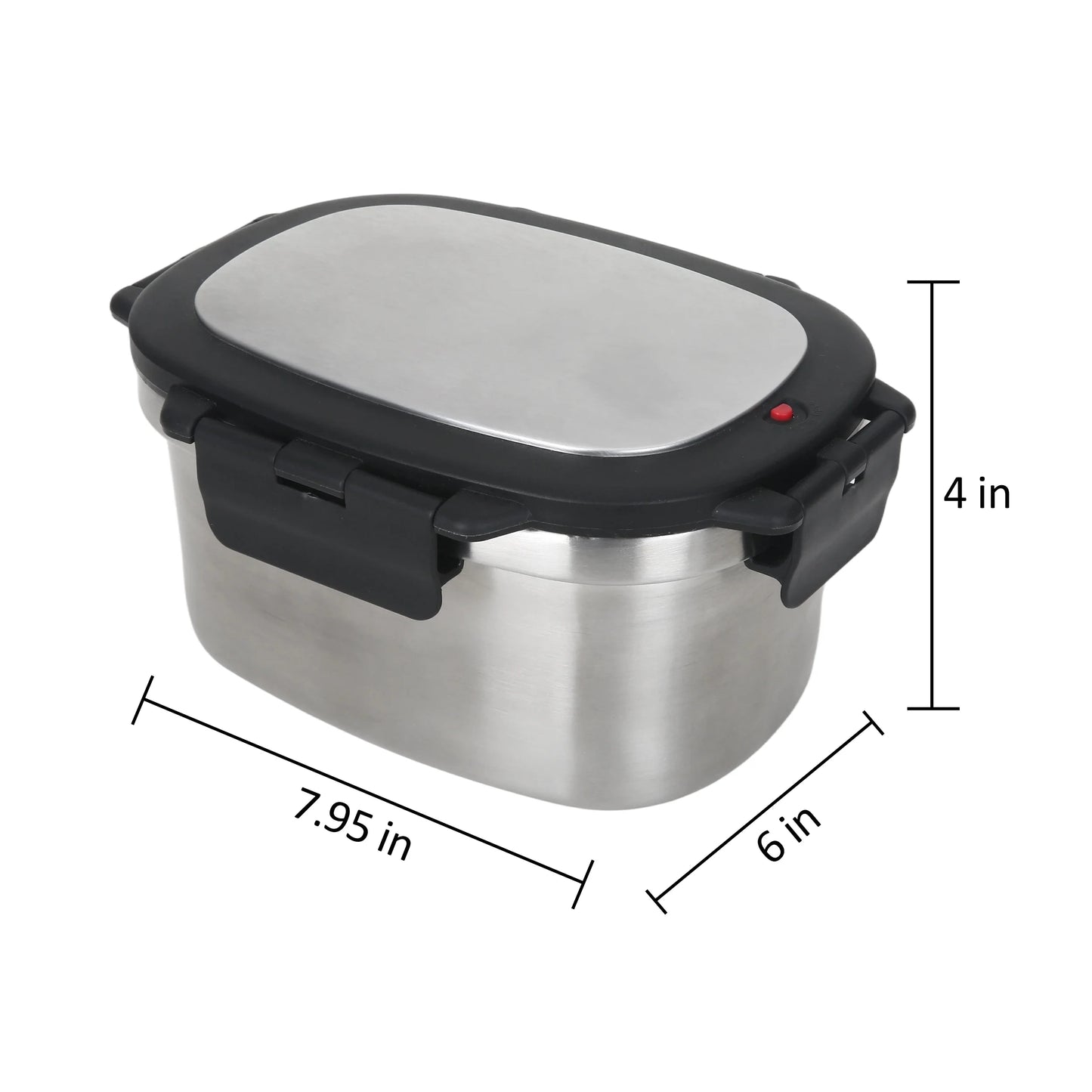 33 Oz Insulated 2-Piece Stainless Steel Lunch Box Food Storage Container with Lid