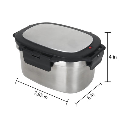 33 Oz Insulated 2-Piece Stainless Steel Lunch Box Food Storage Container with Lid