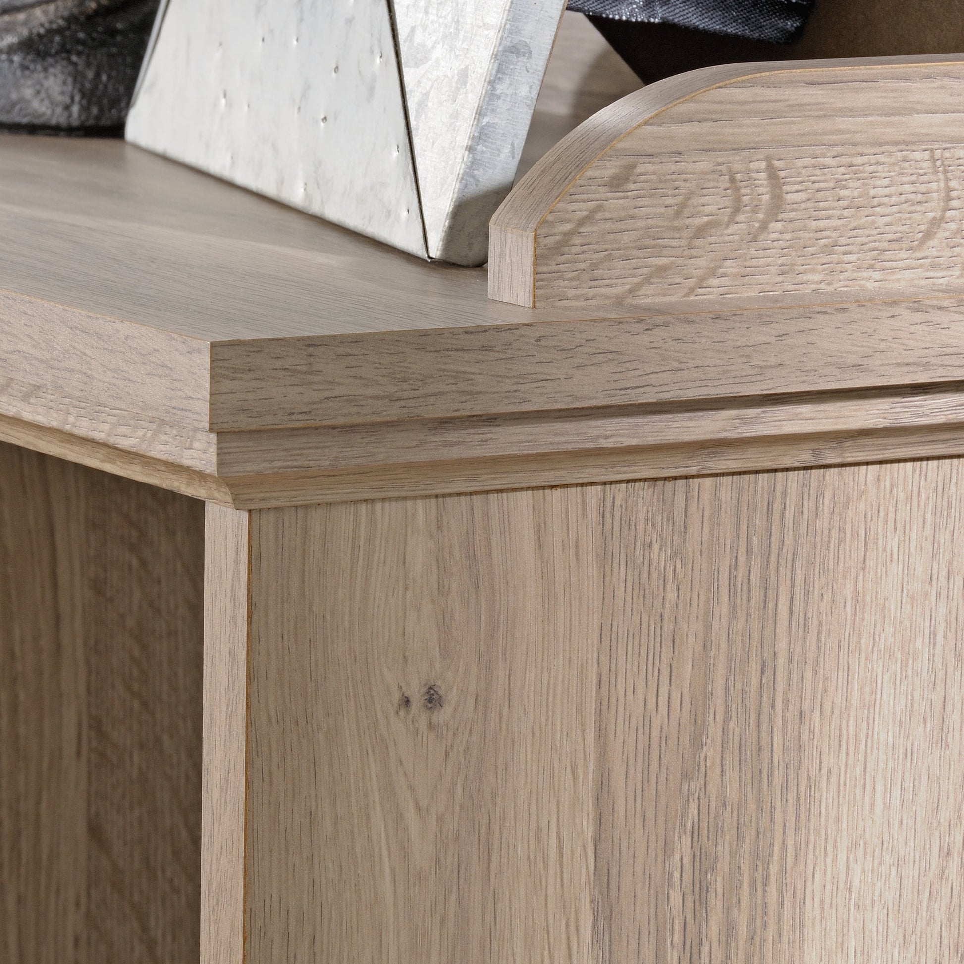 Barrister Lane 10-Cube Bookcase, Iron Oak Finish