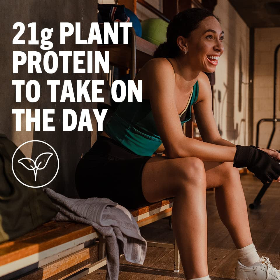 Organic Vegan Protein Powder, Natural Unsweetened - 21G of Unflavored Plant Protein, 4G Prebiotic Fiber, Low Net Carbs, No Added Sugar, Non-Gmo, for Shakes & Recipes, 1.59 Lb